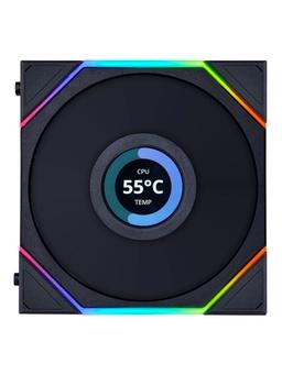Lian Li UNI FAN TL LCD 120 Reverse Blade - Chassi fläkt - 120mm - Svart med RGB LED - 31 dBA