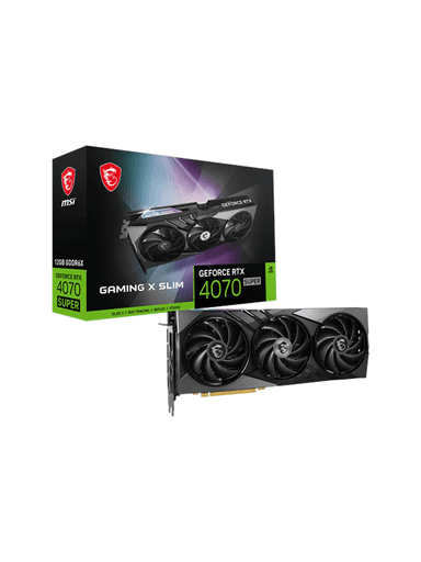 MSI GeForce RTX 4070 SUPER GAMING X SLIM - 12GB GDDR6X RAM - Grafikkort