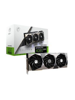 MSI GeForce RTX 4080 SUPER SUPRIM X - 16GB GDDR6X RAM - Grafikkort