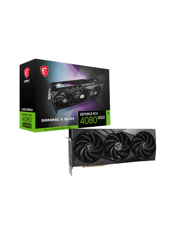 MSI GeForce RTX 4080 SUPER GAMING X SLIM - 16GB GDDR6X RAM - Grafikkort