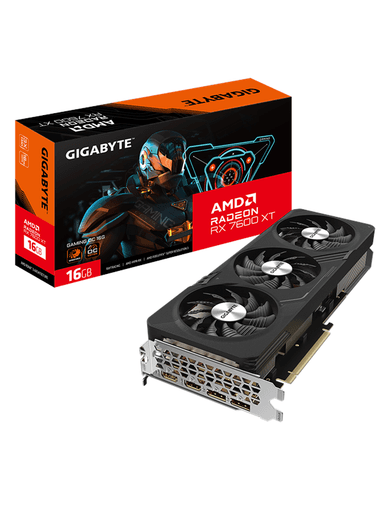 GIGABYTE Radeon RX 7600 XT GAMING OC - 16GB GDDR6 RAM - Grafikkort