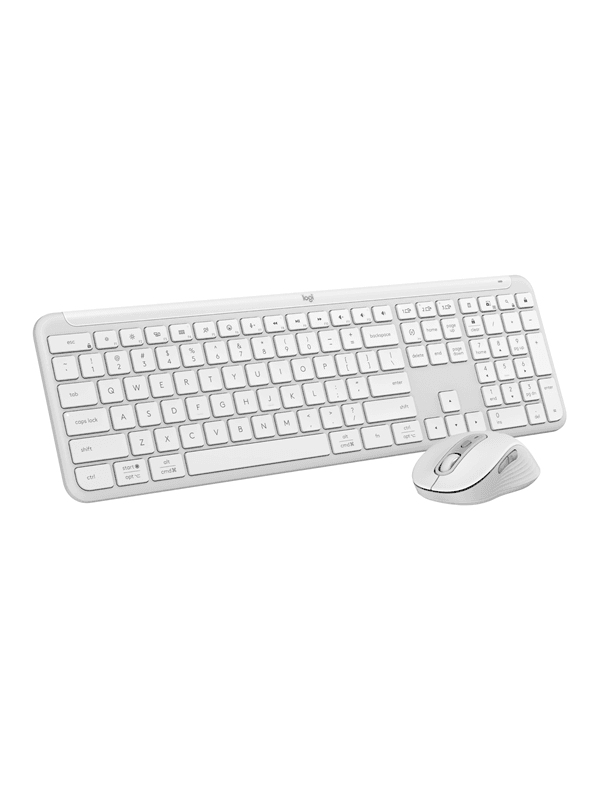 Logitech Signature Slim Combo MK950 - Off-White - Tastatur & Mus set - Nordisk - Vit