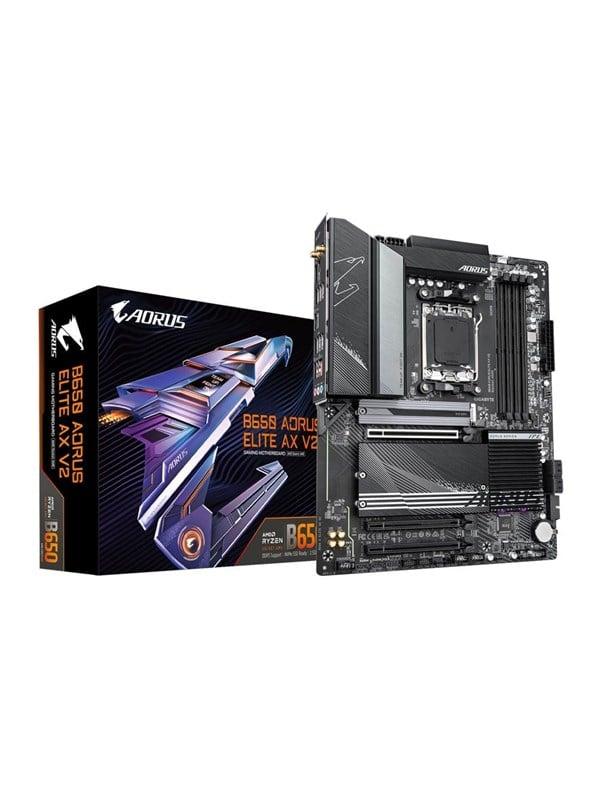 GIGABYTE B650 AORUS ELITE AX V2 Moderkort - AMD B650 - AMD AM5 socket - DDR5 RAM - ATX