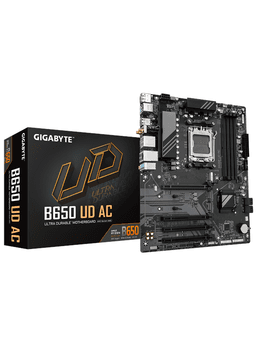 GIGABYTE B650 UD AC Moderkort - AMD B650 - AMD AM5 socket - DDR5 RAM - ATX