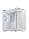 ASUS TUF Gaming GT502 Plus - Mid tower - ATX - genomskinlig sidopanel (härdat glas) - ingen strömförsörjning - vit - USB/ljud