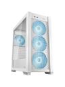 ASUS TUF Gaming GT302 - Mid tower - utökad ATX - genomskinlig sidopanel (härdat glas) - ingen strömförsörjning - vit - USB/ljud