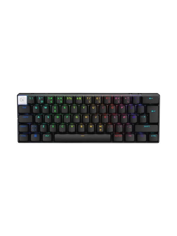 Logitech G PRO X 60 LIGHTSPEED - Gaming Keyboard - Utan numpad - Nordisk - Svart