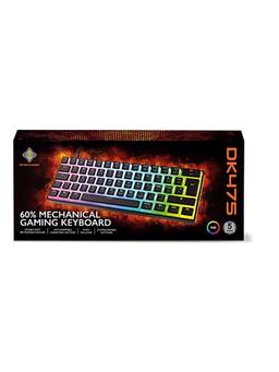 Deltaco DK475 Mechanical 60% Keyboard Pudding Keycaps Ho - Gaming Tangentbord - Svart