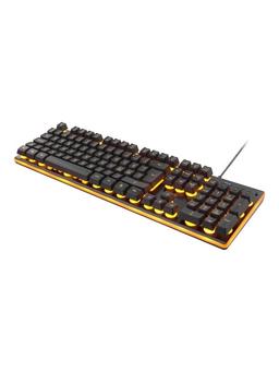 Deltaco GAMING GAM-021 - keyboard - Nordic - black/orange - Tangentbord - Nordisk - Svart