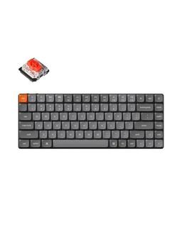 Keychron K3 Max QMK/VIA Wireless RGB Hot Swap Low Profile Red - Gaming Keyboard - Utan numpad - Nordisk - Svart