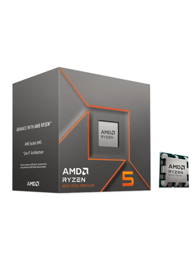 AMD Ryzen 5 8400F Wraith Stealth CPU - 6 kärnor - 4.2 GHz - AMD AM5 - AMD Boxed (med kylare)