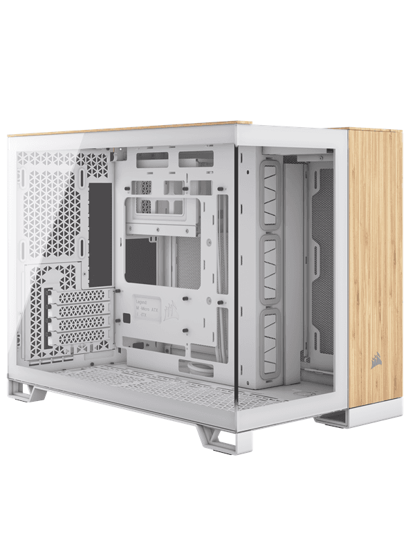 Corsair 2500X - White/Bamboo - Chassi - Miditower