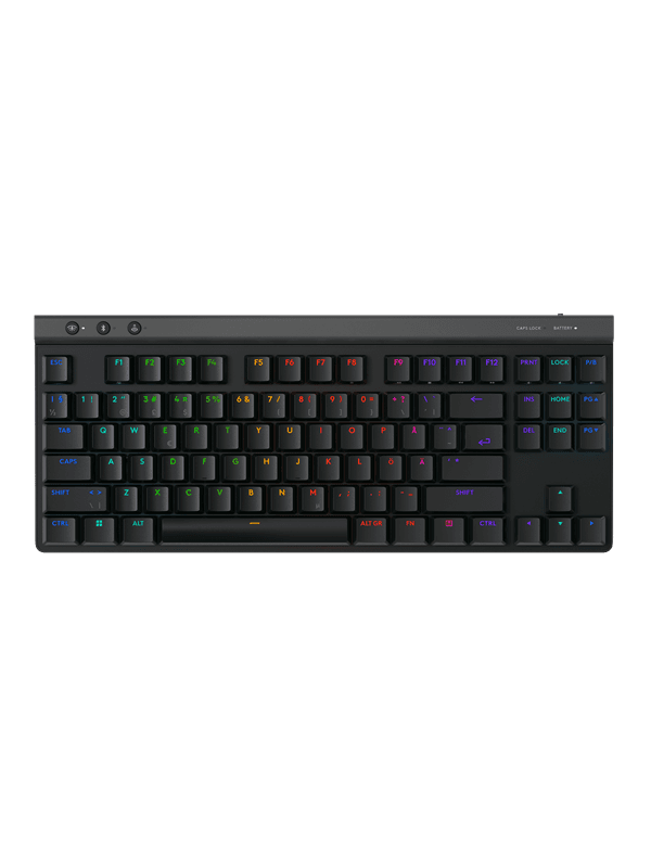 Logitech G515 LIGHTSPEED TKL - Tactile - Svart - Gaming Keyboard - Utan numpad - Nordisk - Svart