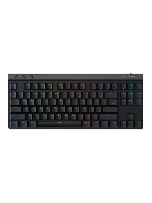 Logitech G515 LIGHTSPEED TKL - Linear - Black - Gaming Keyboard - Utan numpad - Nordisk - Svart