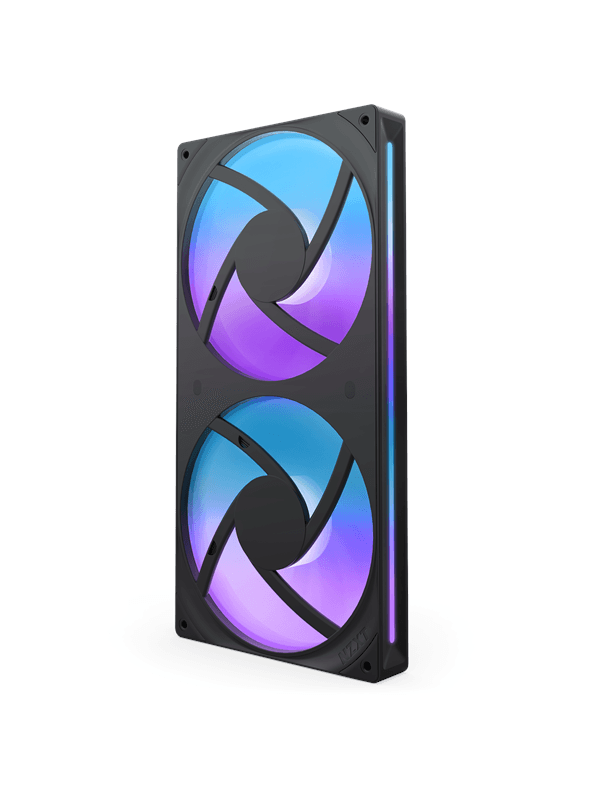 NZXT F280 RGB CORE UNIBODY - 280mm - Chassi fläkt - Svart - 30 dBA