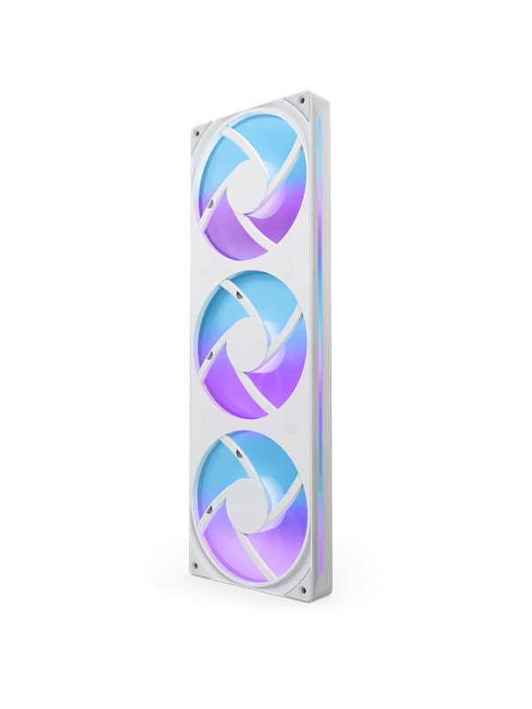 NZXT F360 RGB CORE UNIBODY - 360mm - Chassi fläkt - Vit - 30 dBA