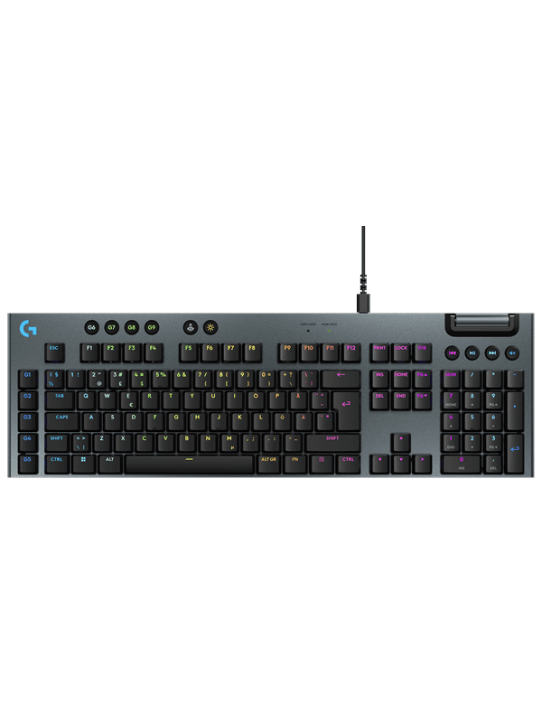 Logitech G915 X Corded - Tactile - Gaming Tangentbord - Nordisk - Svart