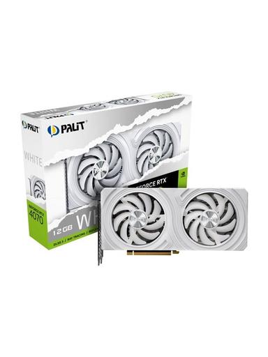 Palit GeForce RTX 4070 White - 12GB GDDR6X RAM - Grafikkort