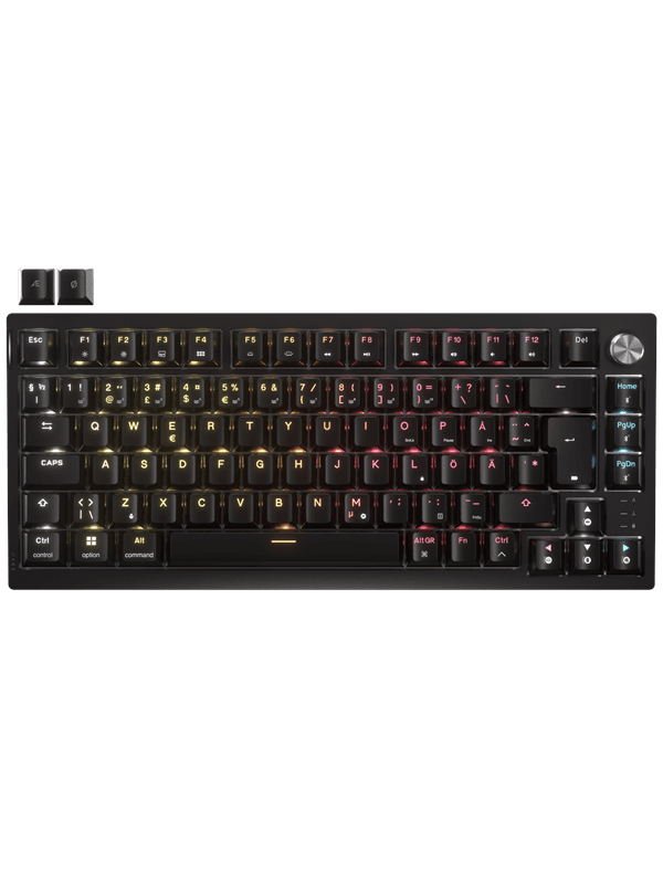 Corsair K65 Plus Wireless 75% - MLX Fusion - Gaming Keyboard - Utan numpad - Nordisk - Svart