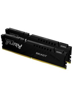 Kingston FURY Beast DDR5-6000 - 32GB - CL36 - Dual Channel (2 pcs) - AMD EXPO & Intel XMP - Svart