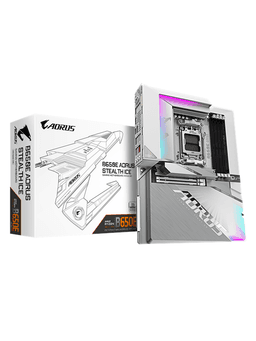 GIGABYTE B650E AORUS STEALTH ICE Moderkort - AMD B650 - AMD AM5 socket - DDR5 RAM - ATX