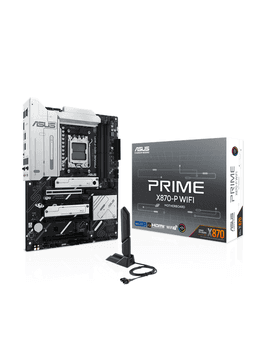 ASUS PRIME X870-P WIFI Moderkort - AMD X870 - AMD AM5 socket - DDR5 RAM - ATX