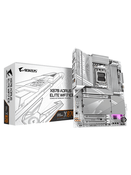 GIGABYTE X870 AORUS ELITE WIFI7 ICE Moderkort - AMD X870 - AMD AM5 socket - DDR5 RAM - ATX