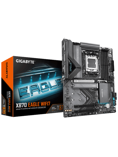 GIGABYTE X870 EAGLE WIFI7 Moderkort - AMD X870 - AMD AM5 socket - DDR5 RAM - ATX