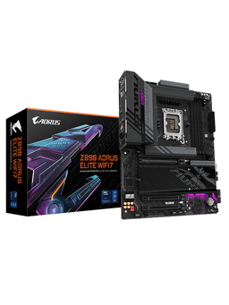 GIGABYTE Z890 AORUS ELITE WIFI7 Moderkort - Intel Z890 - Intel LGA1851 socket - DDR5 RAM - ATX