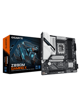 GIGABYTE Z890M GAMING X Moderkort - Intel Z890 - Intel LGA1851 socket - DDR5 RAM - Micro-ATX