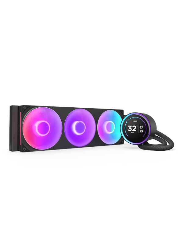 NZXT Kraken Elite RGB V2 360 (2024) - Svart med RGB-ljus - CPU Vattenkylare - Max 30 dBA