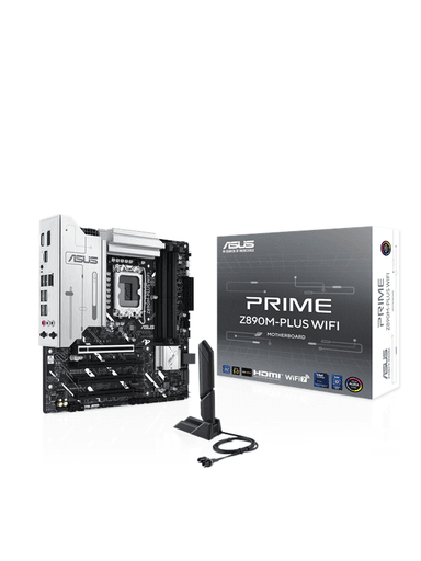 ASUS PRIME Z890M-PLUS WIFI Moderkort - Intel Z890 - Intel LGA1851 socket - DDR5 RAM - Micro-ATX