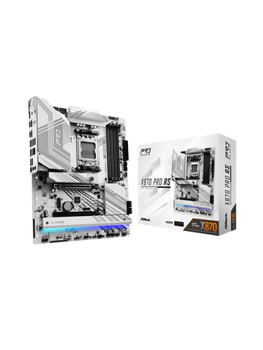 ASRock X870 PRO RS Moderkort - AMD X870 - AMD AM5 socket - DDR5 RAM - ATX