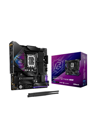 ASRock Z890M RIPTIDE WIFI Moderkort - Intel Z890 - Intel LGA1851 socket - DDR5 RAM - Micro-ATX