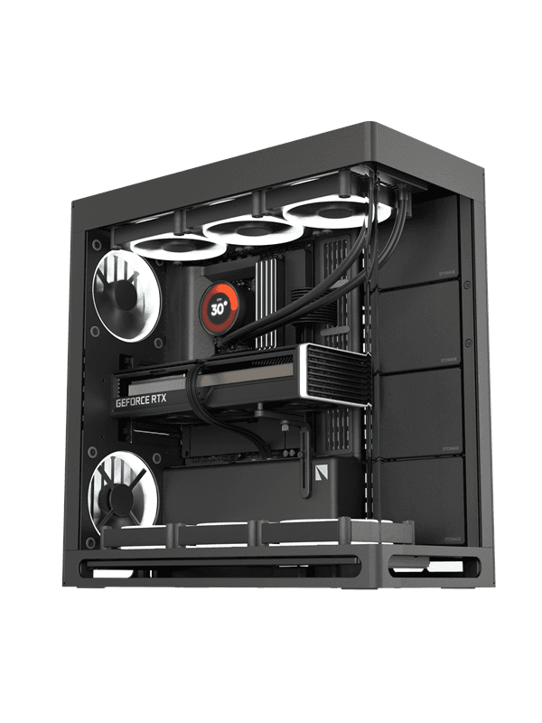 Havn HS 420 Black - Chassi - Miditower - Svart