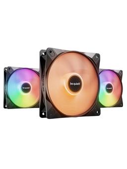 be quiet! LIGHT WINGS LX high-speed (3-pack) - Chassi fläkt - 120mm - Svart med RGB LED - 31 dBA