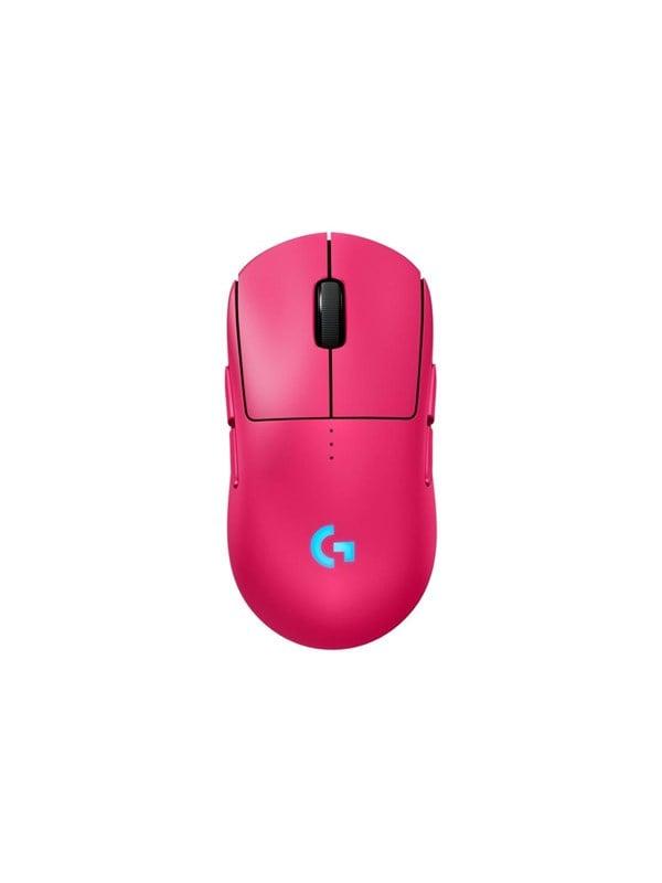 Logitech G PRO 2 LIGHTSPEED - Gamingmus - Optic - 8 knappar - Pink