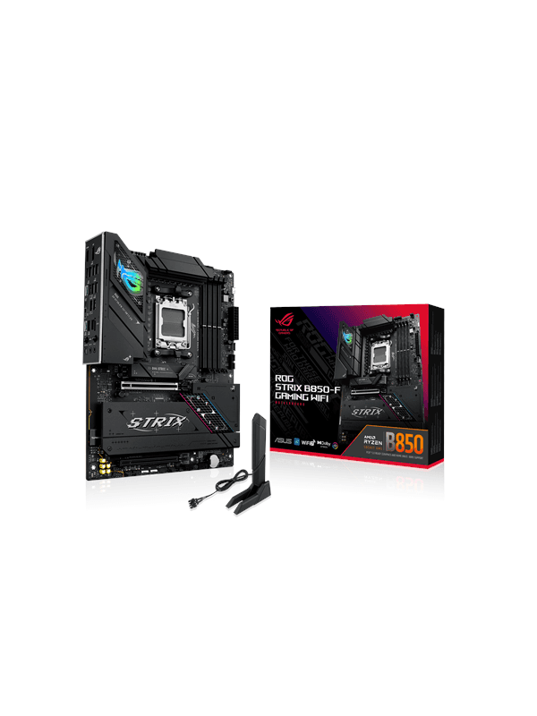 ASUS ROG STRIX B850-F GAMING WIFI Moderkort - AMD B850 - AMD AM5 socket - DDR5 RAM - ATX