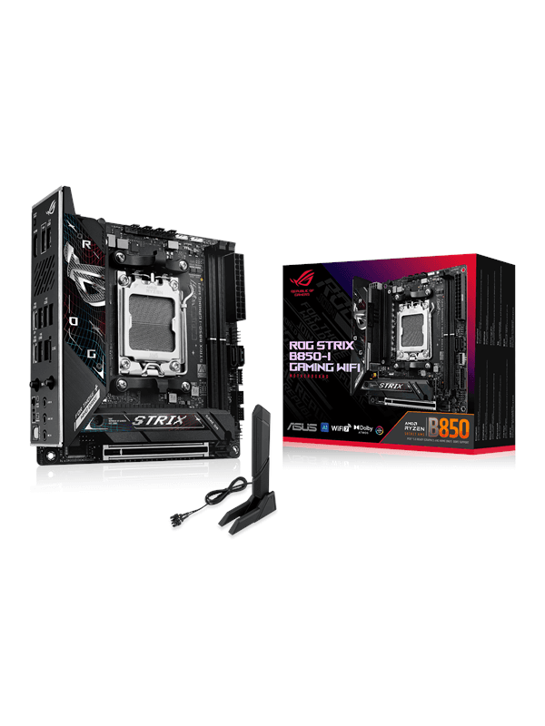 ASUS ROG STRIX B850-I GAMING WIFI Moderkort - AMD B850 - AMD AM5 socket - DDR5 RAM - Mini-ITX