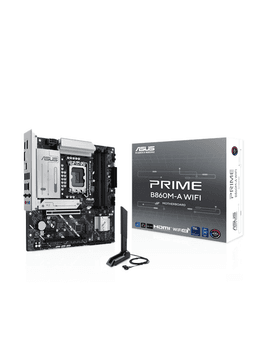 ASUS PRIME B860M-A WIFI Moderkort - Intel B860 - Intel LGA1851 socket - DDR5 RAM - Micro-ATX