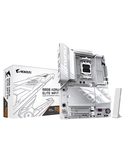 GIGABYTE B850 AORUS ELITE WIFI7 ICE Moderkort - AMD B850 - AMD AM5 socket - DDR5 RAM - ATX