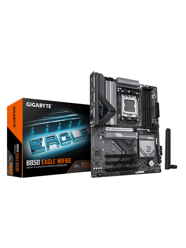 GIGABYTE B850 EAGLE WIFI6E Moderkort - AMD B850 - AMD AM5 socket - DDR5 RAM - ATX