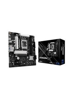 ASRock B860M-X Moderkort - Intel B860 - Intel LGA1851 socket - DDR5 RAM - Micro-ATX
