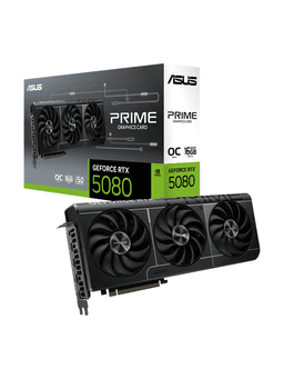ASUS GeForce RTX 5080 Prime OC - 16GB GDDR7 RAM - Grafikkort