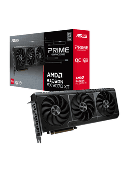 ASUS Radeon RX 9070 XT Prime OC - 16GB GDDR6 RAM - Grafikkort