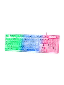 Deltaco DK250 Transparent Gaming Keyboard - Gaming Tangentbord - Nordisk - Transparent