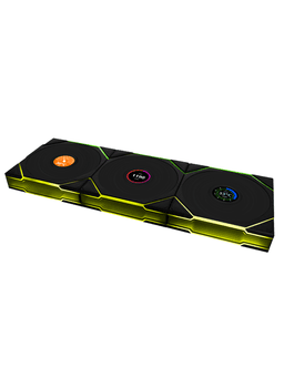 Lian Li UNI FAN TL Wireless LCD Reverse 3 pack - Chassi fläkt - 120mm - Svart med RGB LED - 33 dBA