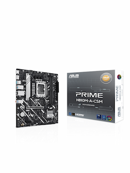 ASUS PRIME H810M-A-CSM Moderkort - Intel H810 - Intel LGA1851 socket - DDR5 RAM - Micro-ATX