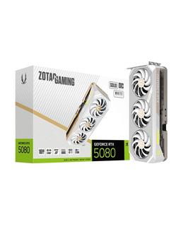 ZOTAC GeForce RTX 5080 Solid OC White - 16GB GDDR7 RAM - Grafikkort