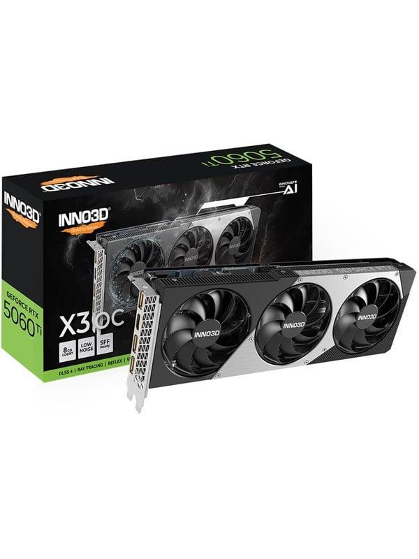 Inno3D GeForce RTX 5060 Ti X3 OC - 8GB GDDR7 RAM - Grafikkort